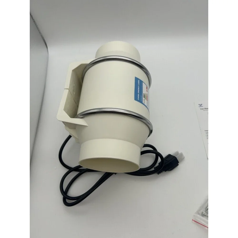 Voltset VS-100-4IN 4” Inline Duct Ventilation Fan 280 CFM 50W 110V
